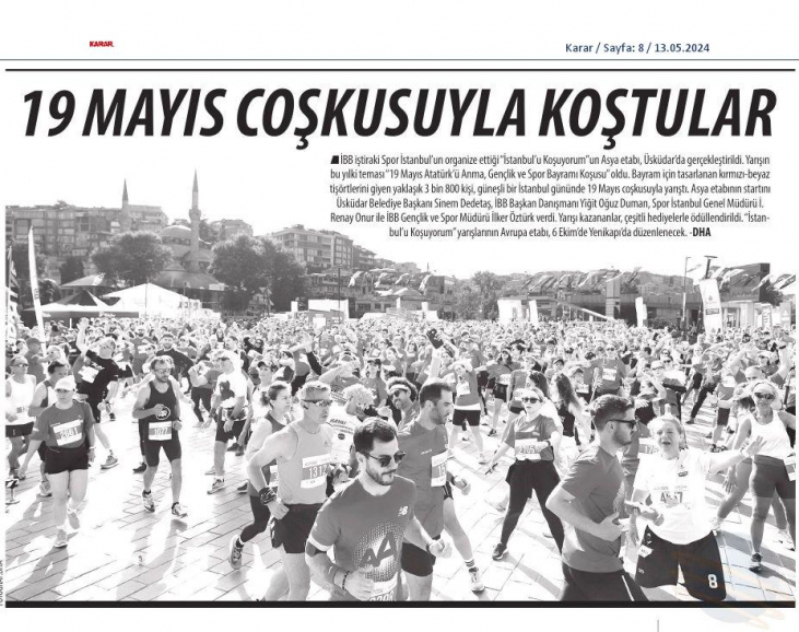 19 Mayıs Coşkusuyla Yarıştılar