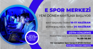 BELEDİYEMİZİN E-SPOR MERKEZİ YENİ DÖNEM KAYITLARI BAŞLADI