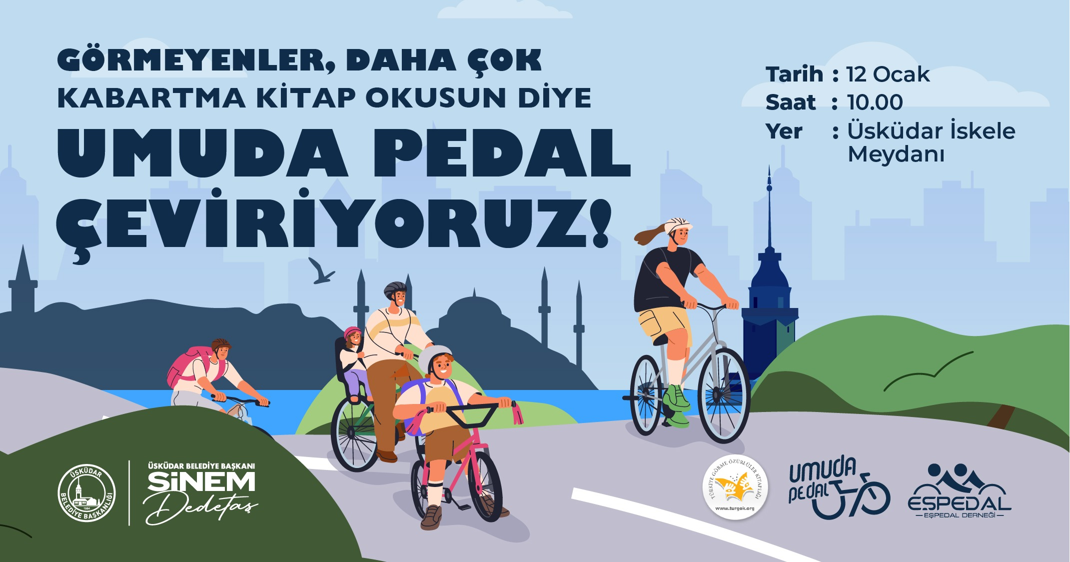 ÜSKÜDAR'DA UMUDA PEDAL ETKİNLİĞİ